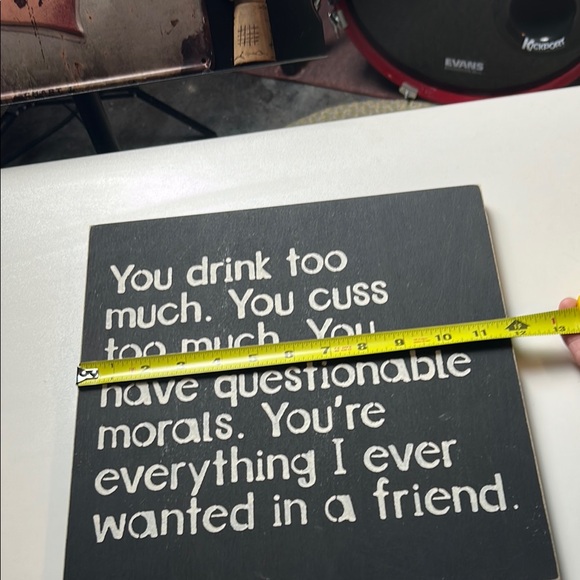 Decorative, Humorous Sign with a Rustic Look - Picture 4 of 15